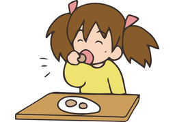 take a biteのイラスト